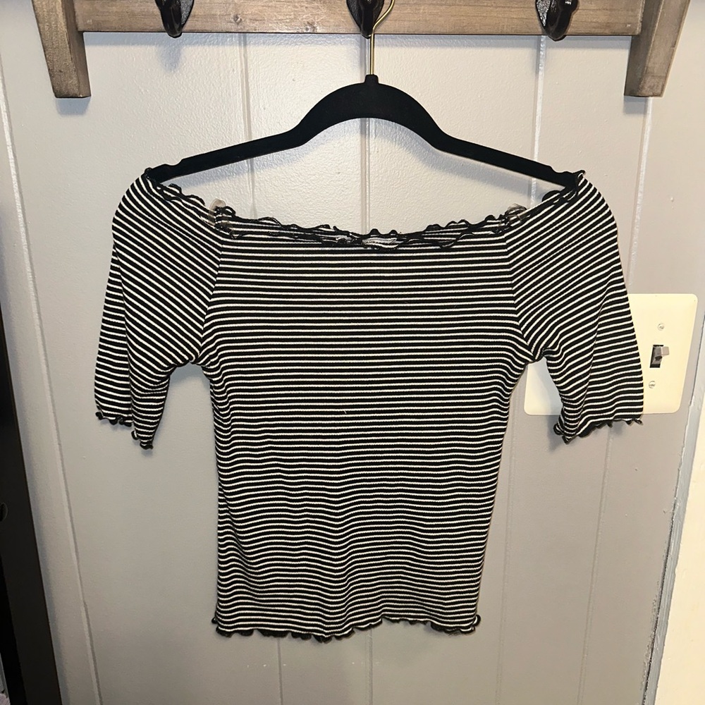 off the shoulder shirt